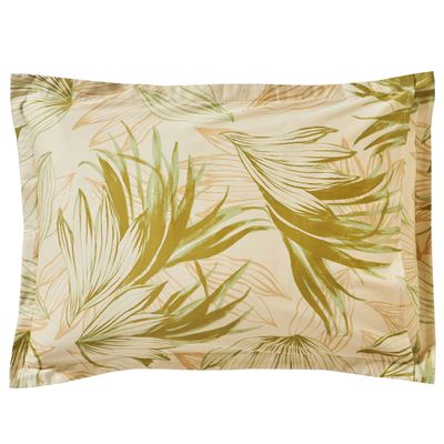 Linge de lit satin motif tropical