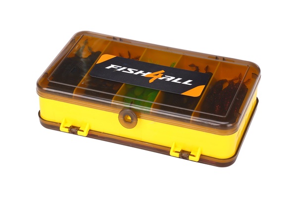 Coffret de leurres souples Pin Tail et V-Tail Fish4All (100pcs)
