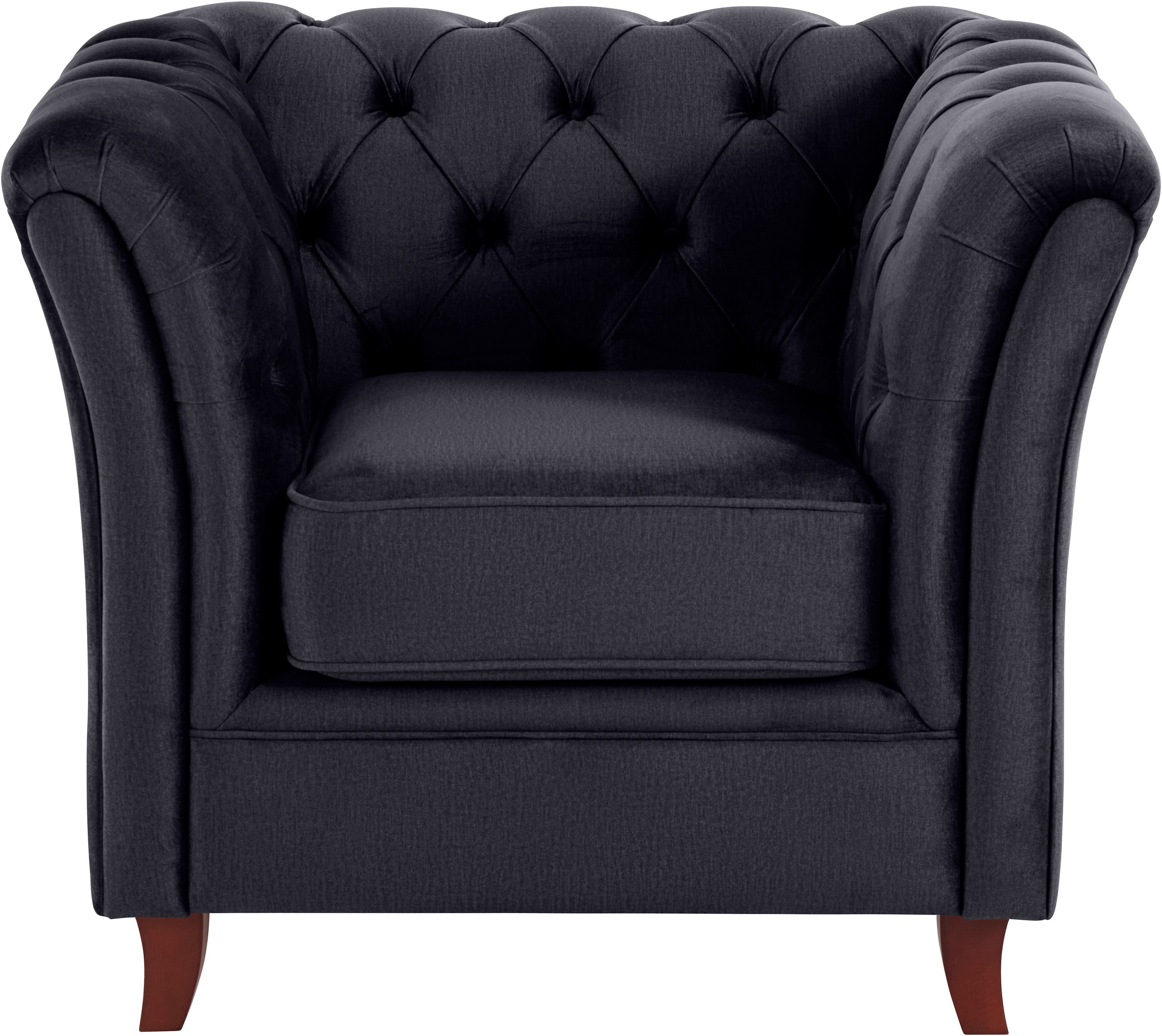 Home affaire Chesterfield-Sessel »Reims Cocktailsessel, Sessel« mit echter Chesterfield-Knopfheftung, hochwertige Verarbeitung
