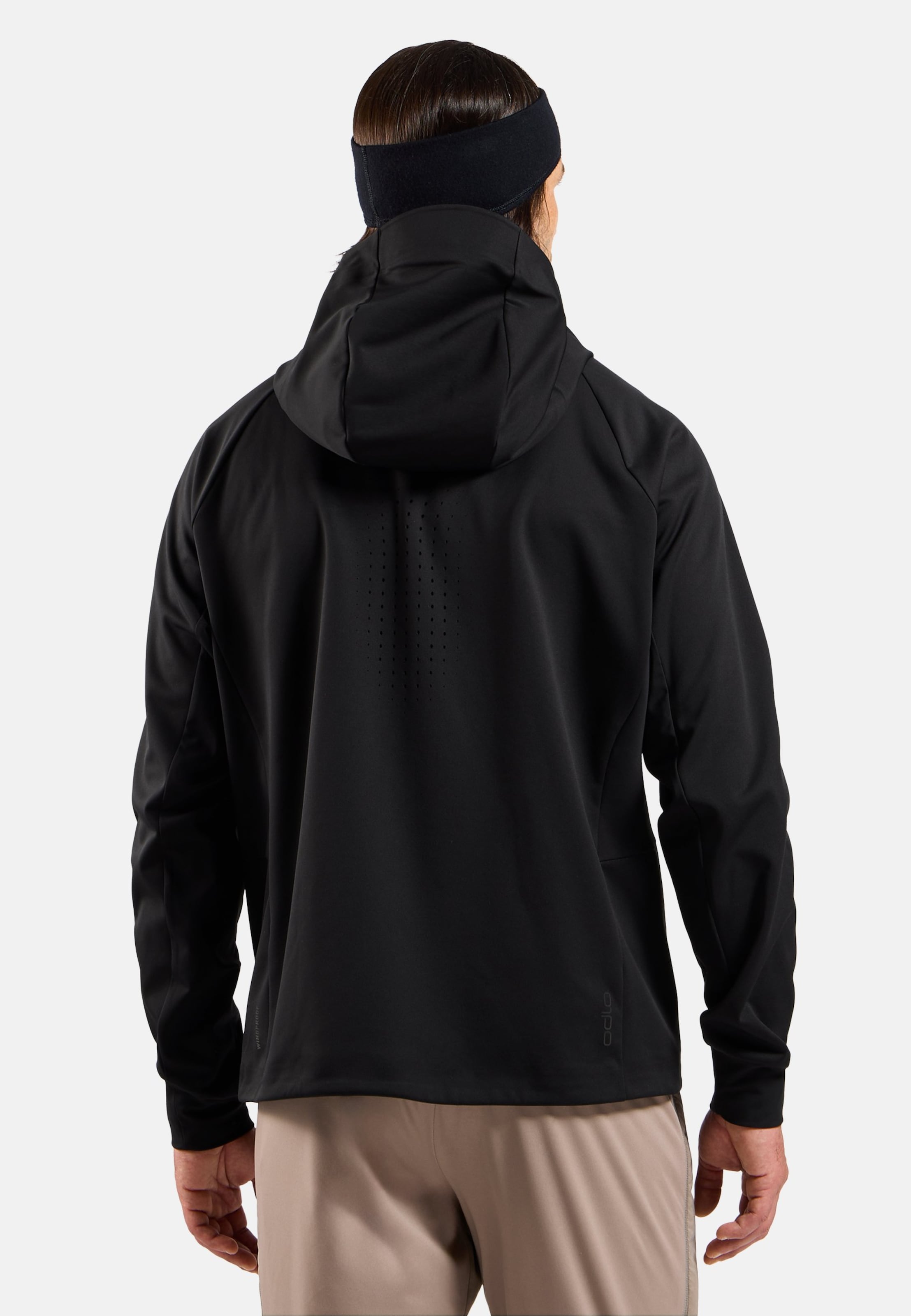 Winddichte Zeroweight X-Warm Langlaufjacke in black