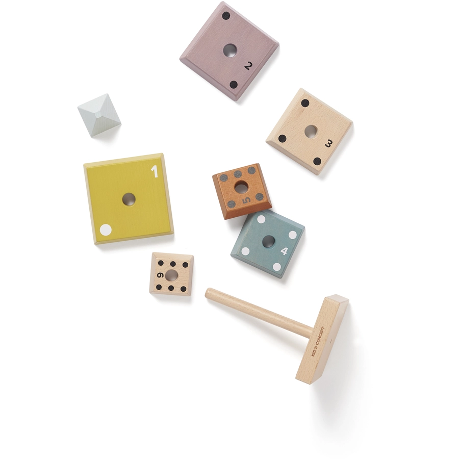 Kids Concept® Stapelpyramide Neo bunt
