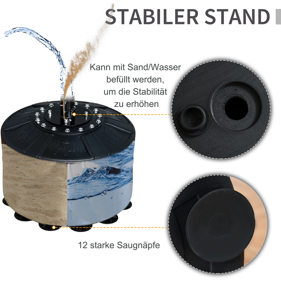 HOMCOM 3-in-1 Boxstand mit 2 Speedbällen schwarz