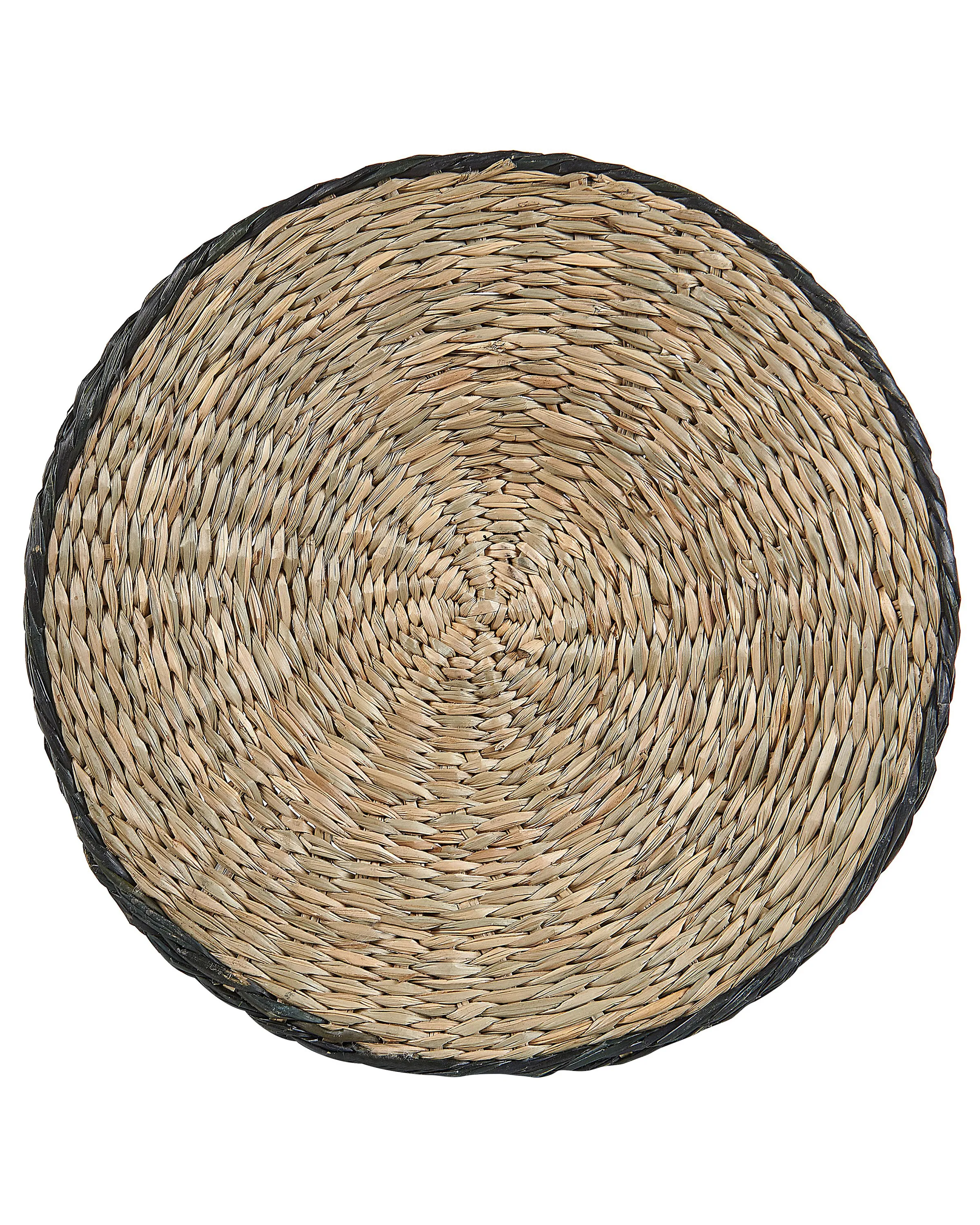 Set van 3 bloempotten RATTAIL Zeegras 32/29/27 cm Zwart