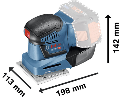 18V Professional Set Bosch Professional Houtset Accu Slagschroevendraaier GDS 18V-300 + Accu Cirkelzaag GKS 18V-LI + Accu Decoupeerzaag GST 18 V-LI + Accu Excenterschuurmachine GSS 18V-10 incl. 2 Accu's (5,0 Ah), Lader en Tas