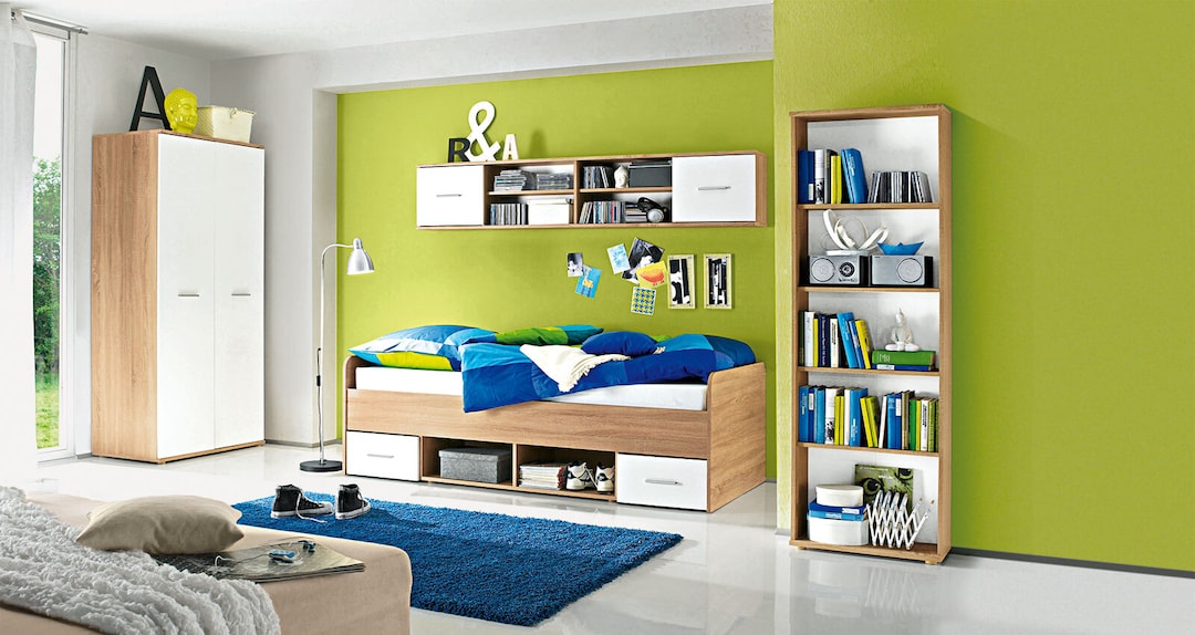 Jugendzimmer Nanu Eiche San Remo/Weiß Nachbildung