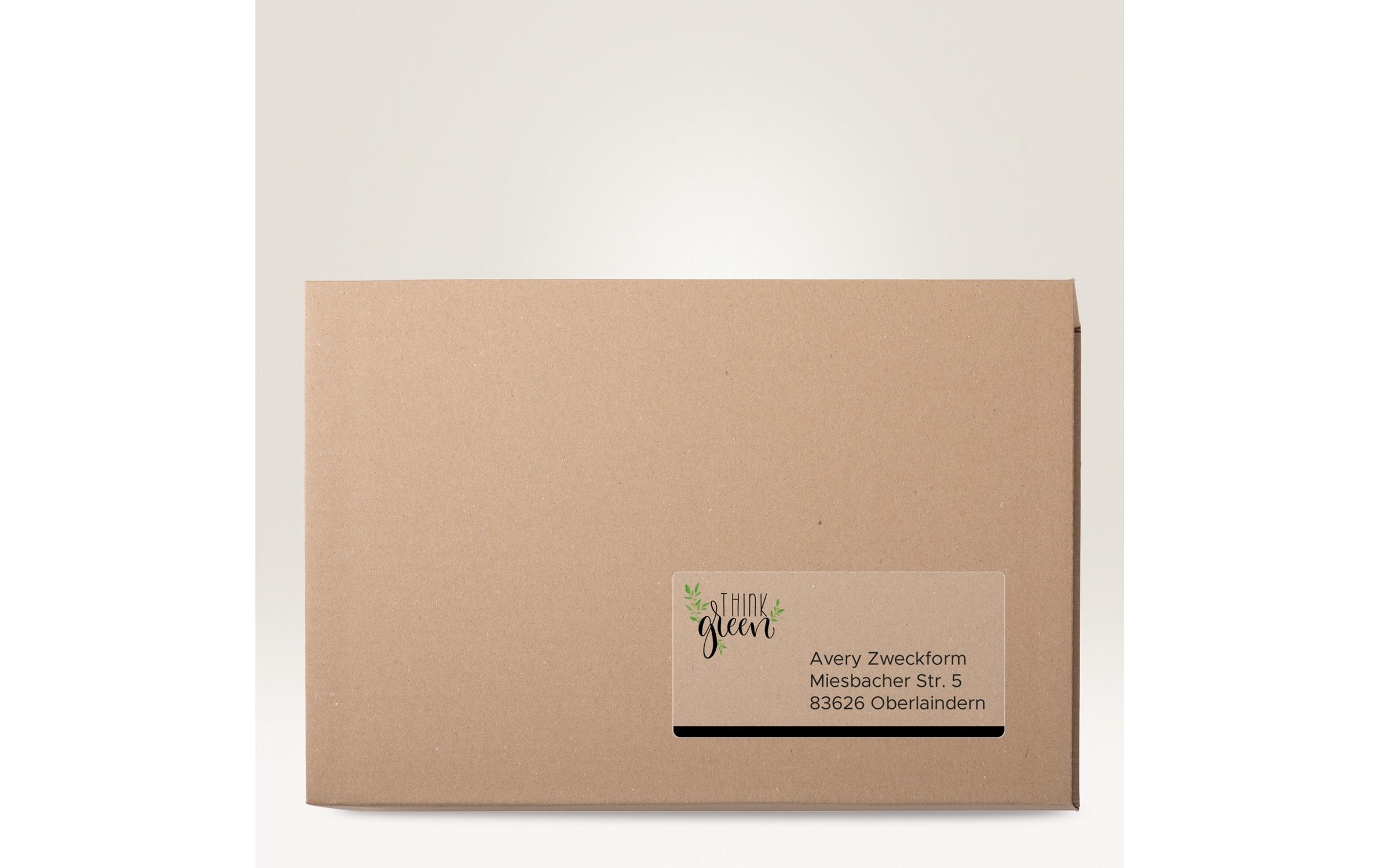 Adressetiketten 210 x 297 mm, 25 BlattUmweltfreundliche Adress-Etiketten