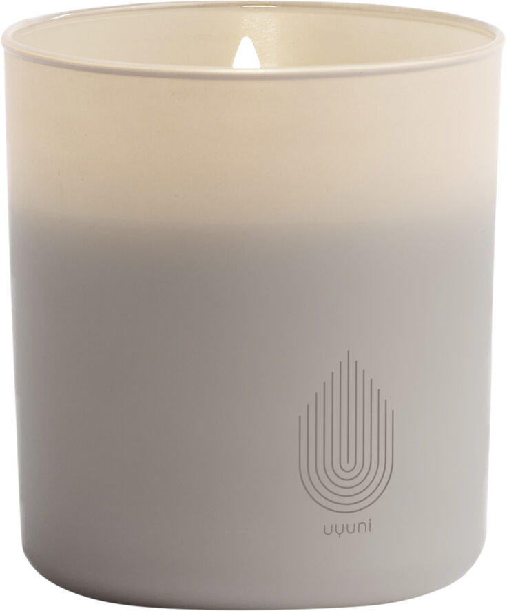 Uyuni Glass Candle, Sandstone, 9,2x10,2 cm