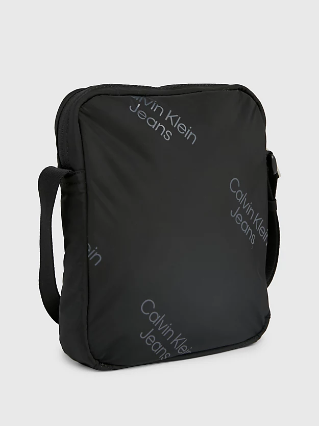 Bolsa de ombro estilo repórter com logotipo