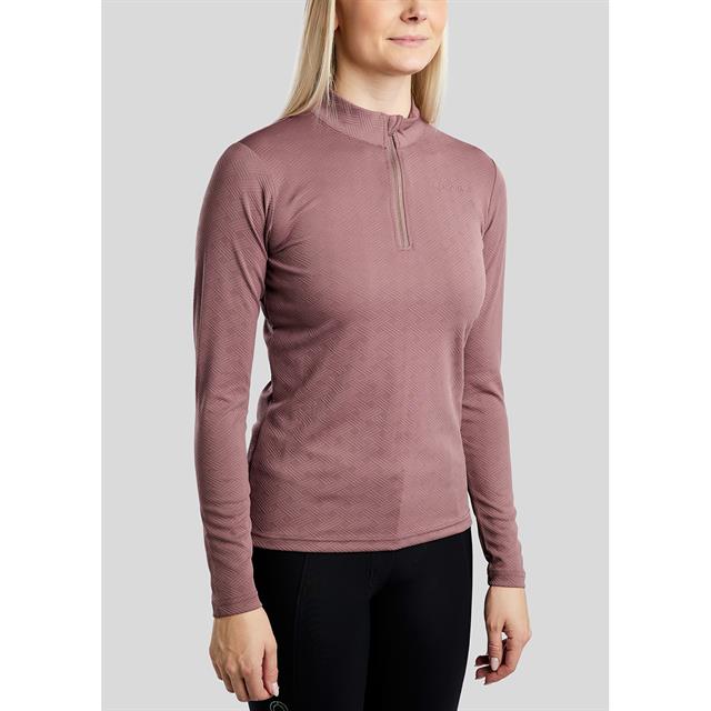 Trainingsshirt Montar MOCilia Jacquard Refined Middenroze