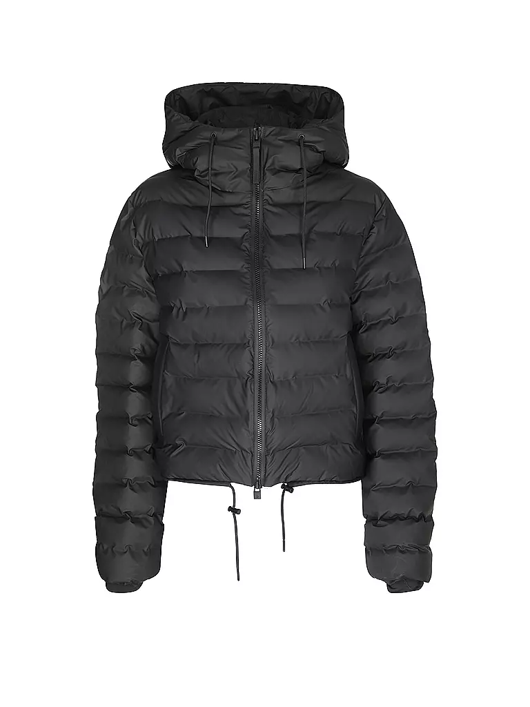 RAINS Steppjacke LOHJA SHORT PUFFER JACKET schwarz