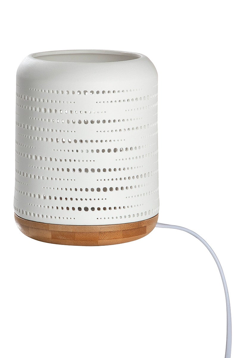 GILDE tafellamp, 17,5 cm hoog, wit porselein