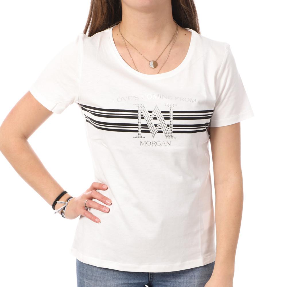 Morgan T-shirt Blanc Femme Morgan DONNA