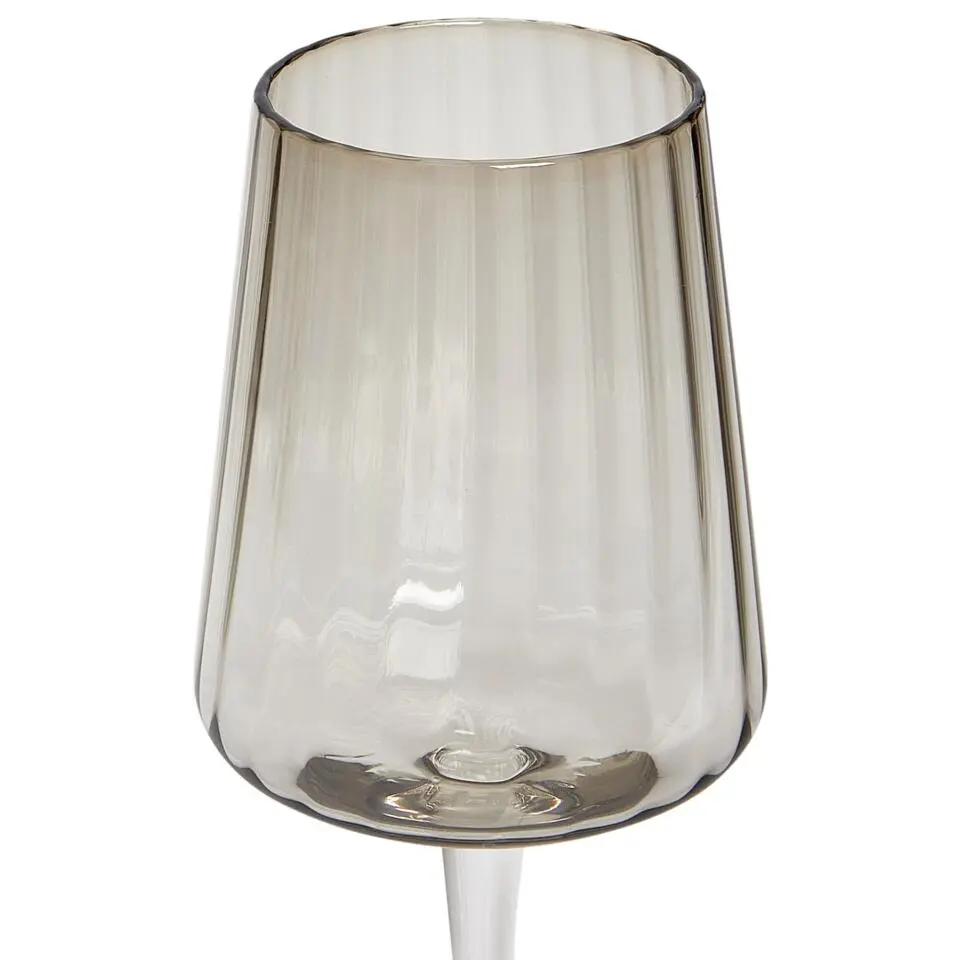 QUARTZ - Wijnglazen set van 4 - Grijs - Glas