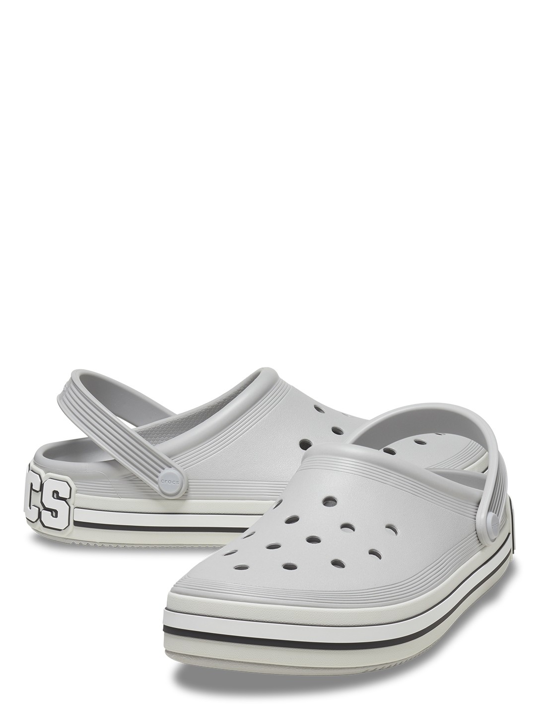 crocs Sabots Homme Off Court Logo Clog Atm Gris