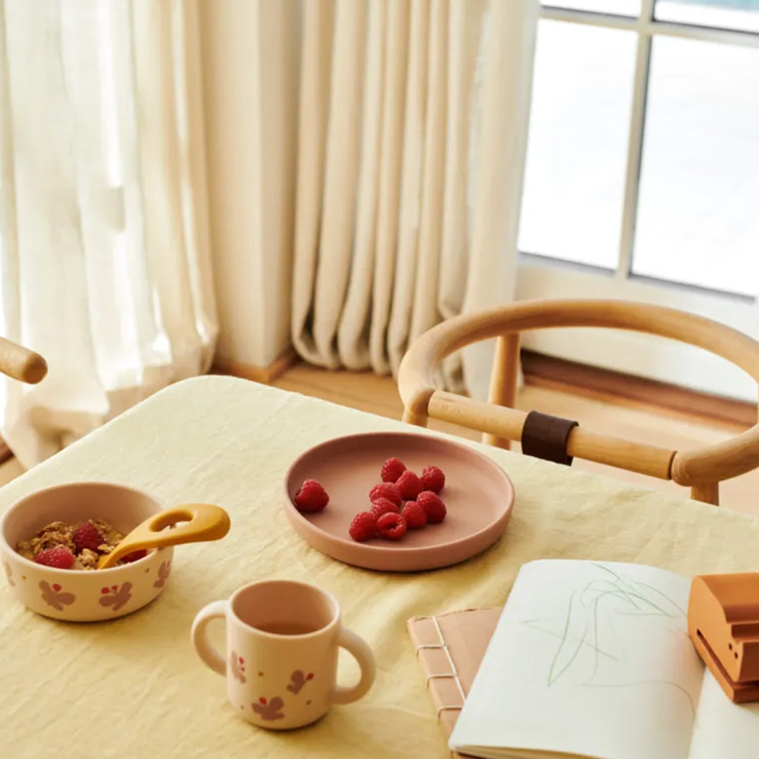 liewood siliconen kinderservies vivi - butterfly - apple blossom