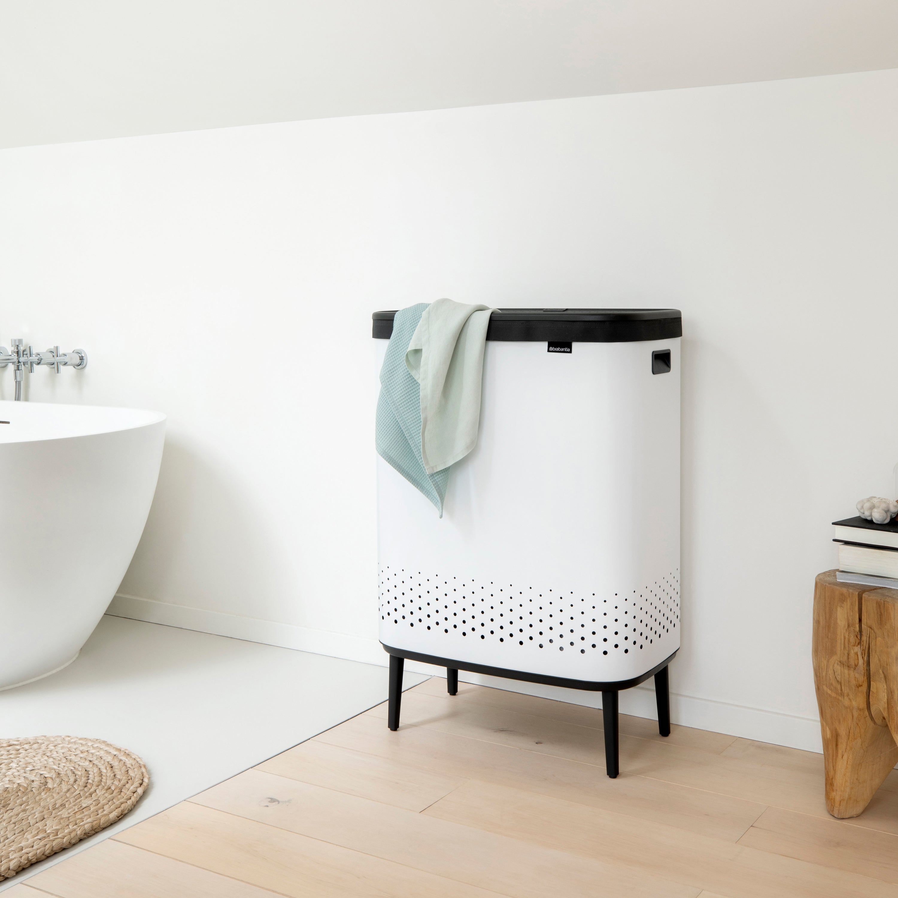 Brabantia Bo Hi Wasbox 2 x 45 L - White