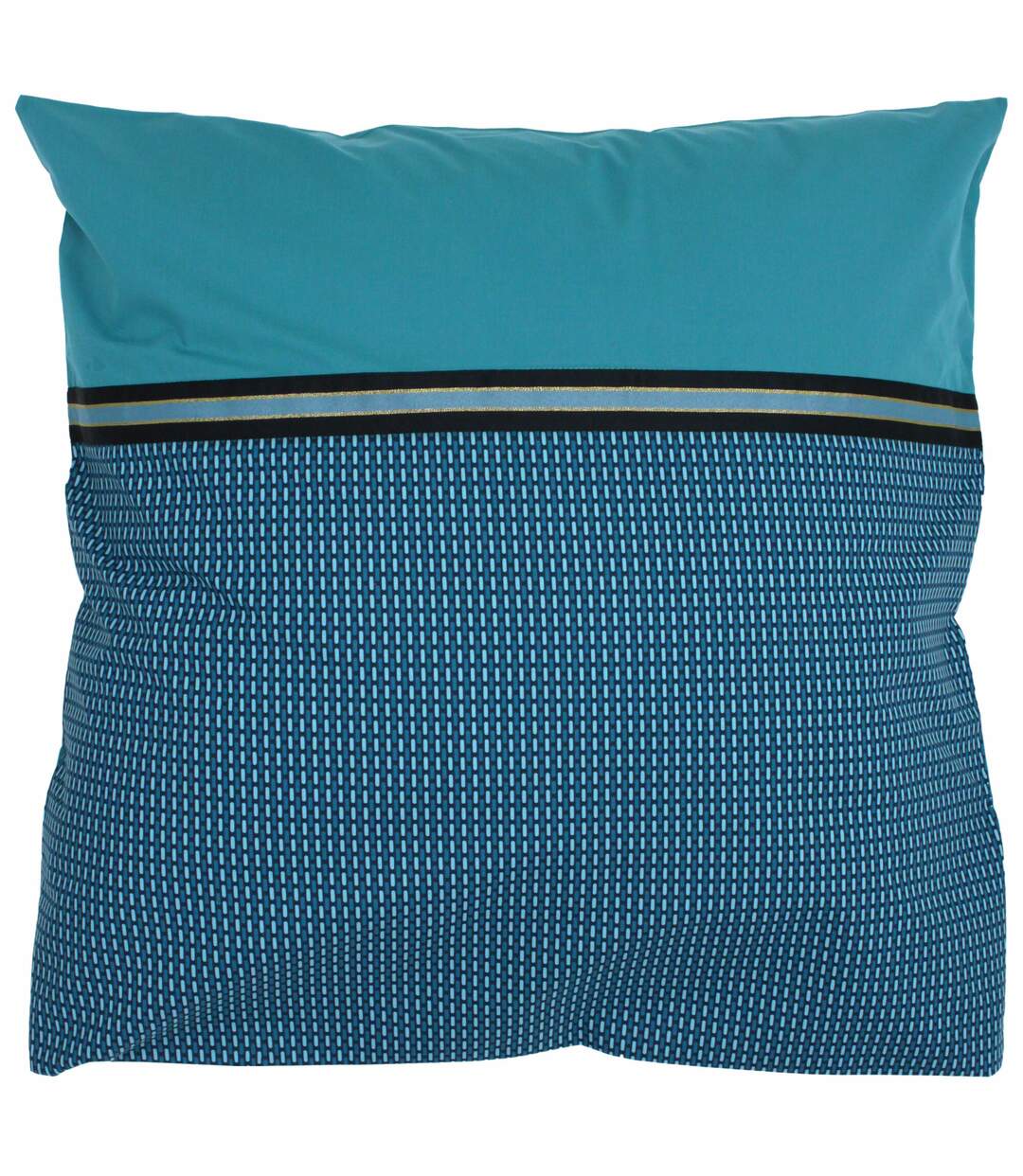 Parure de lit 260x240 cm percale de coton GUSTAV vert Emeraude
