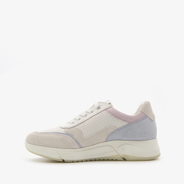 Hush Puppies leren dames sneakers wit pastel