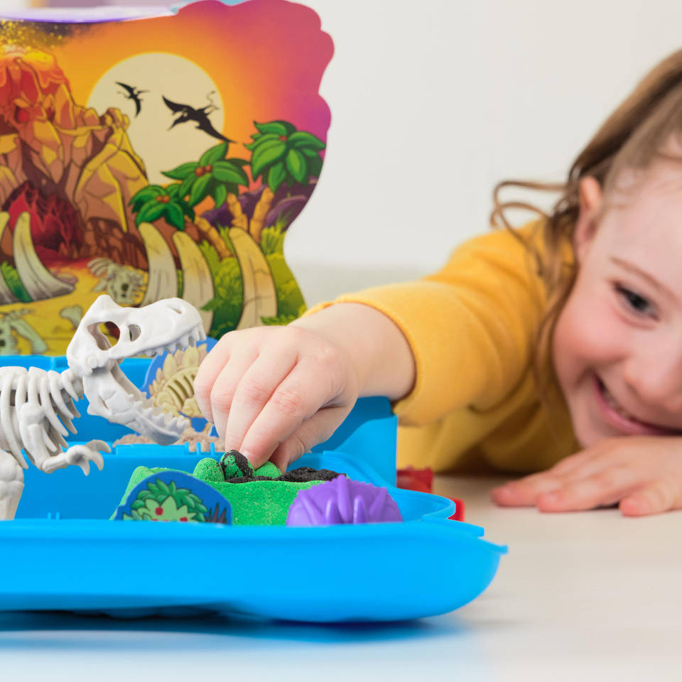 Kinetic Sand T-rex dinokoffer