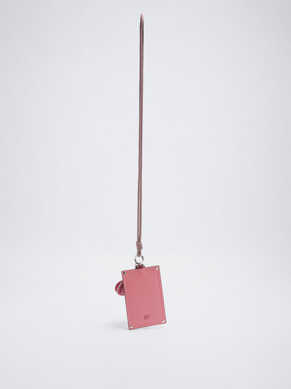 Porta-cartões com coração - Rosa