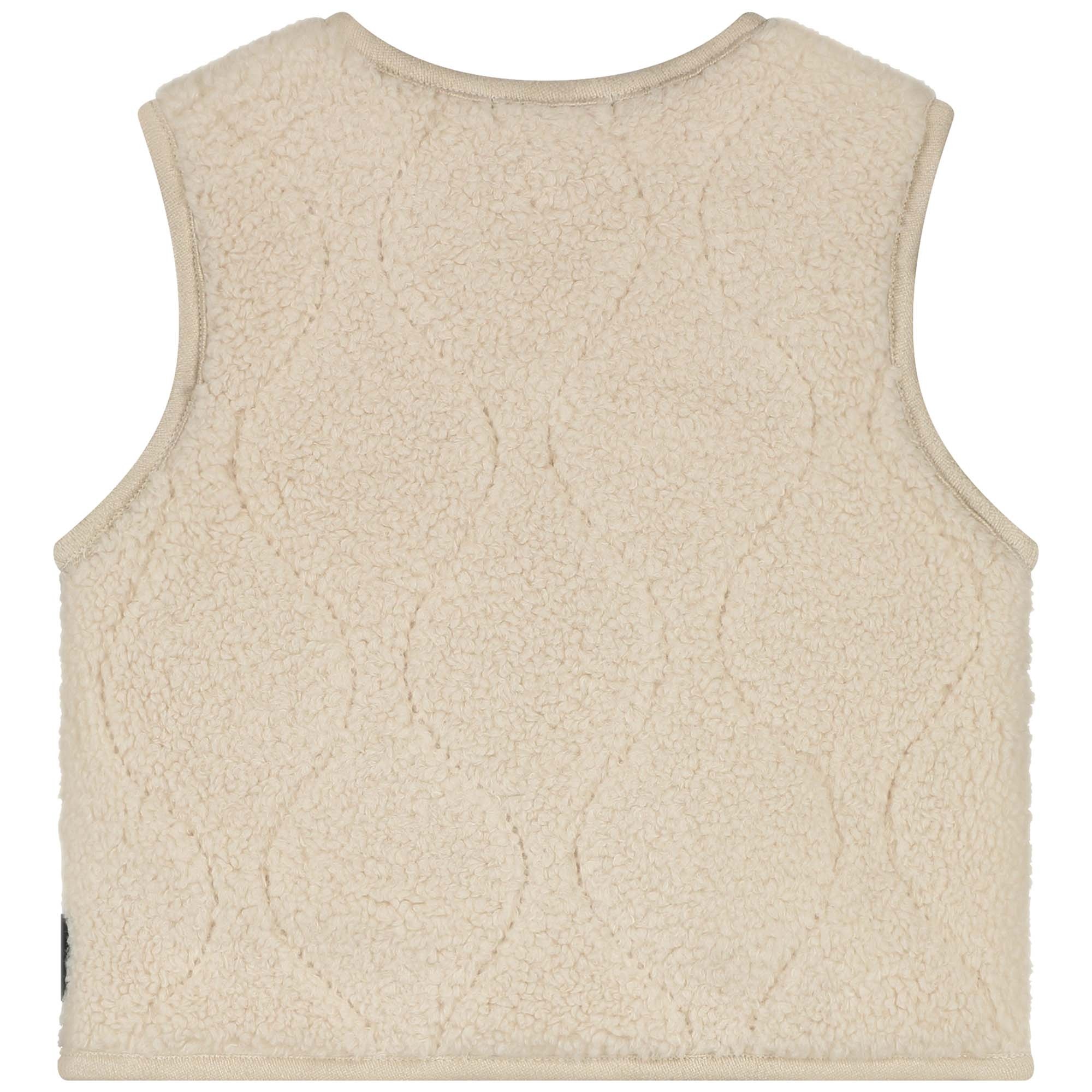 Sweet Petit baby gilet Inez mouwloos effen beige