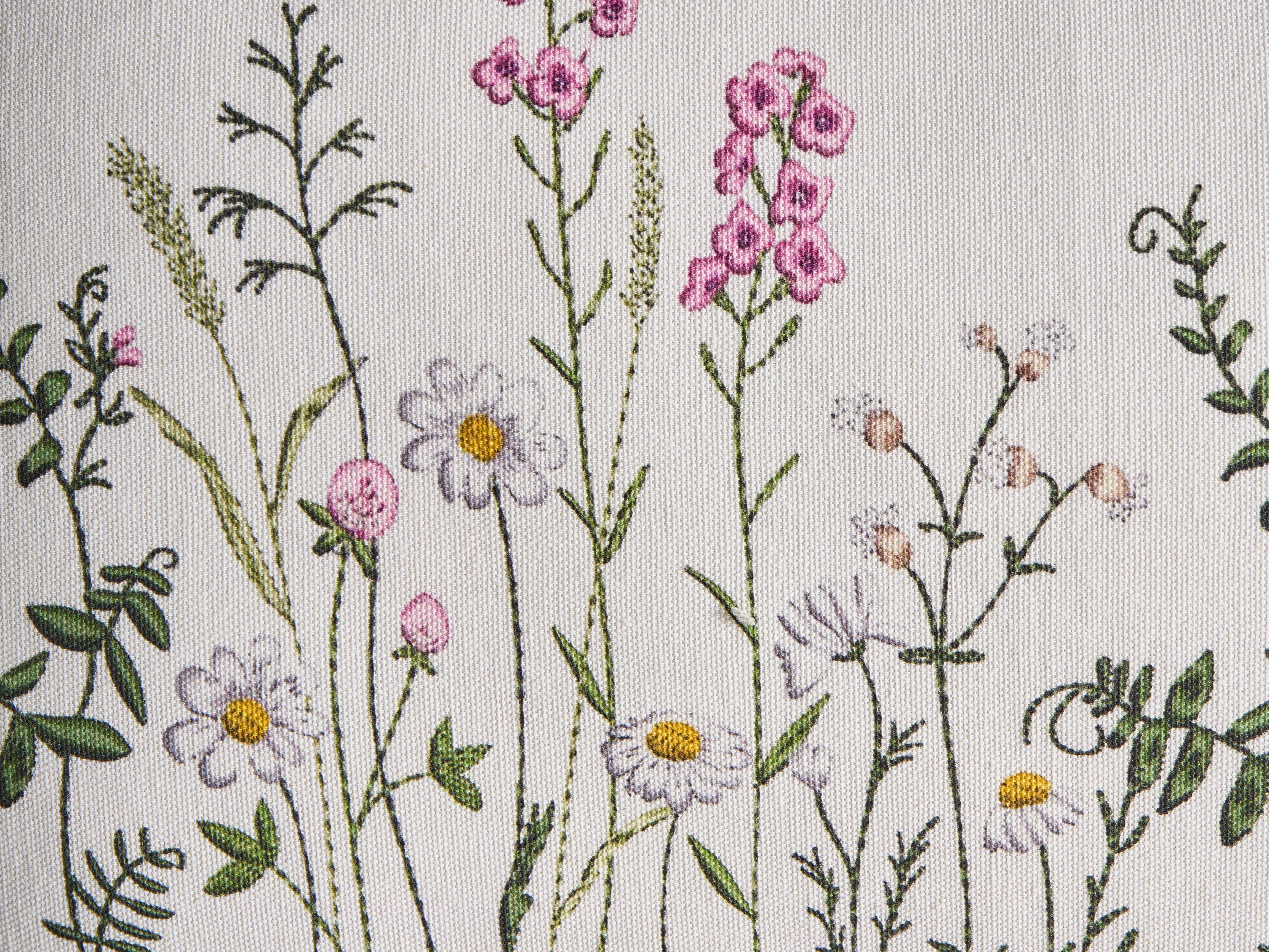 Set van 2 sierkussens MADHUCA Katoen 30 x 50 cm Wit bloempatroon