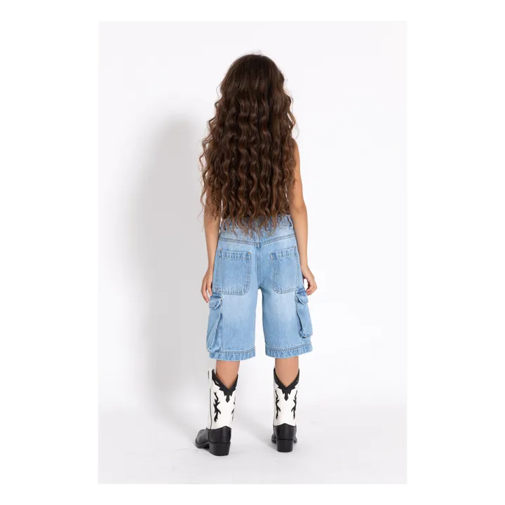 Finger in the nose Short Cargo Cruiser | Denim bleached