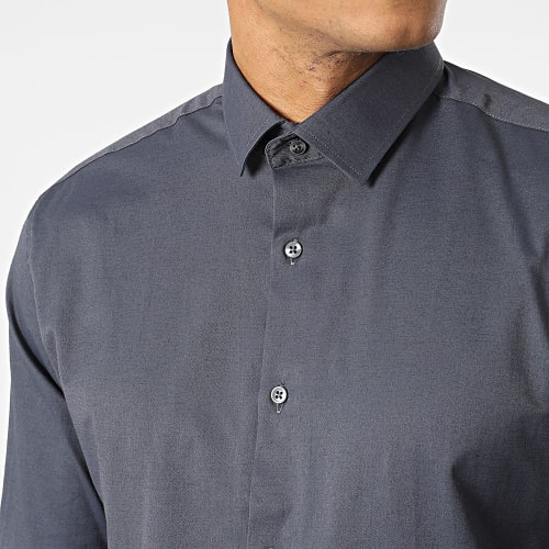Chemise Manches Longues Y3687 Gris Anthracite