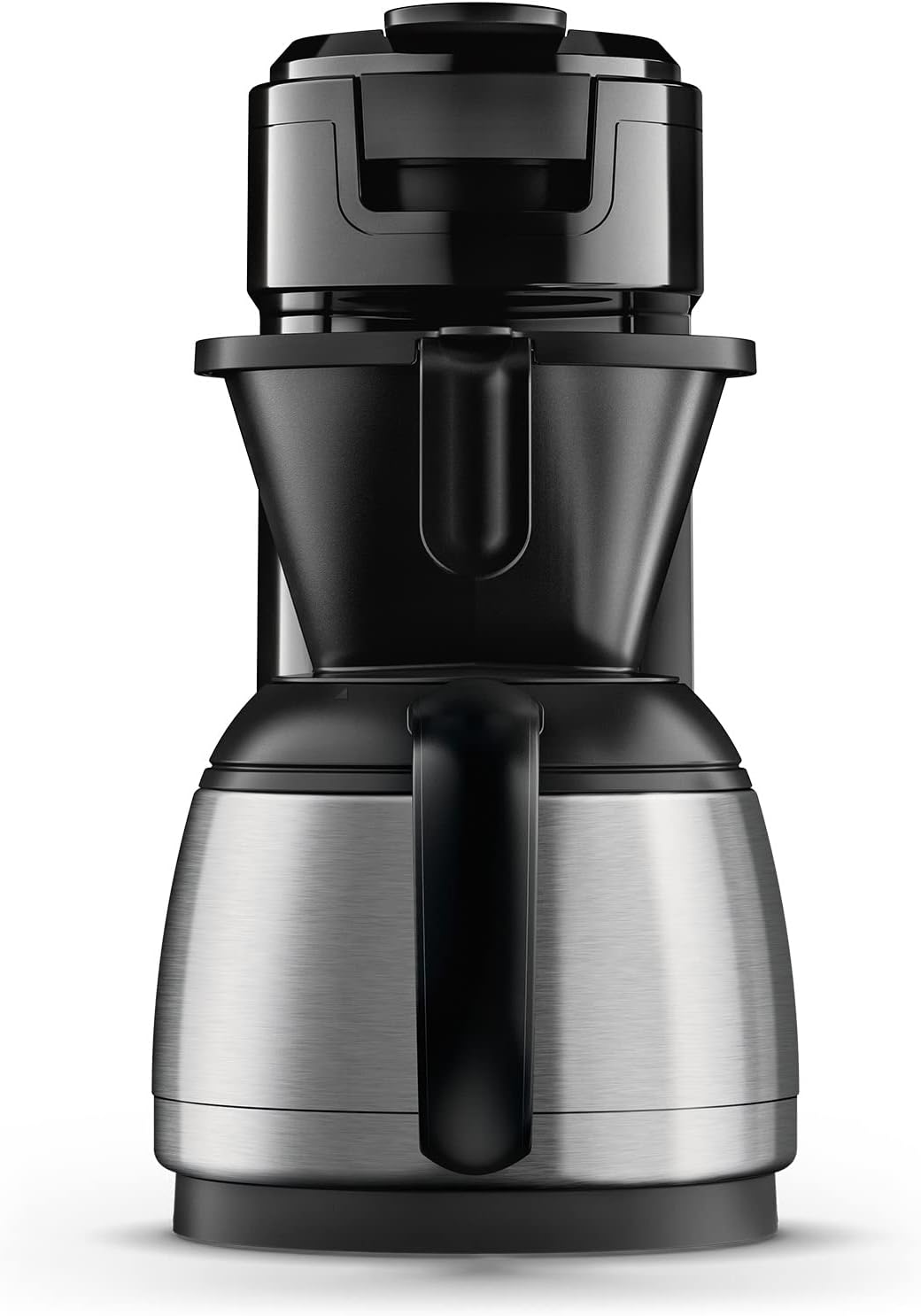Philips Senseo Switch Pad- und Filterkaffeemaschine, 2-in-1-Brühtechnologie, 1-Liter-Wasserbehälter, 7 Tassen in einem Durchgang, Klavierlackschwarz (HD6592/64)