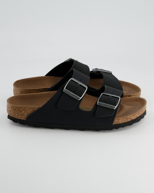 Birkenstock Arizona Vegan Pantoletten in Schwarz