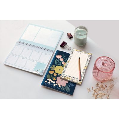 Exacompta Mini Labo All In One - Recharge pour bloc-notes - 150 x 210 mm - 32 feuilles / 64 pages - papier blanc - ligné - couverture bleue