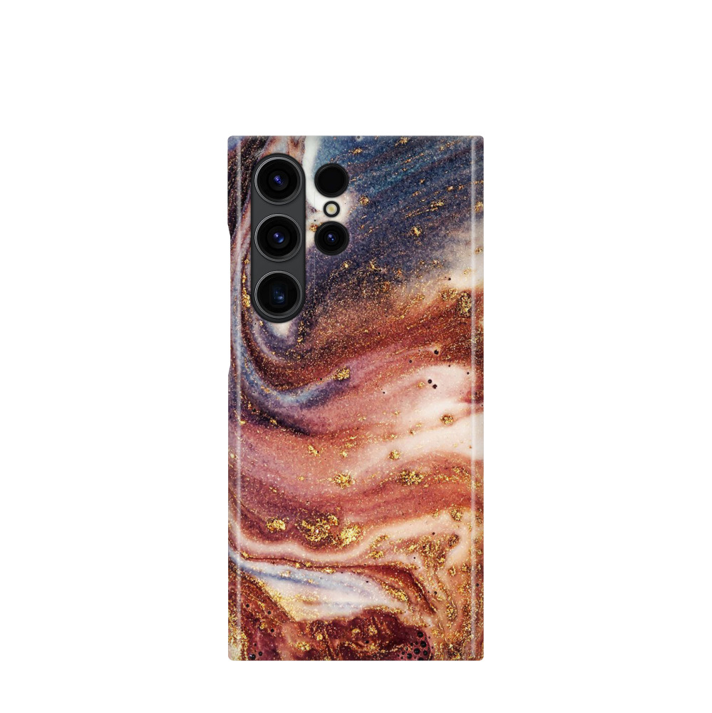 Samsung Galaxy S23 Ultra 5G Kunststoff Hülle Goldstrudel - Bronze