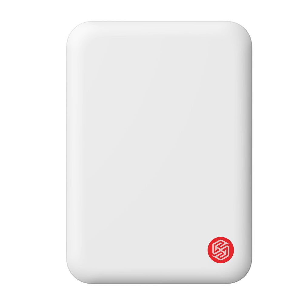 (15W) 5000mAh Magnetisches Qi Wireless MagSafe USB C Ladegerät Powerbank Soft Touch (ab Apple iPhone 12) - Weiss