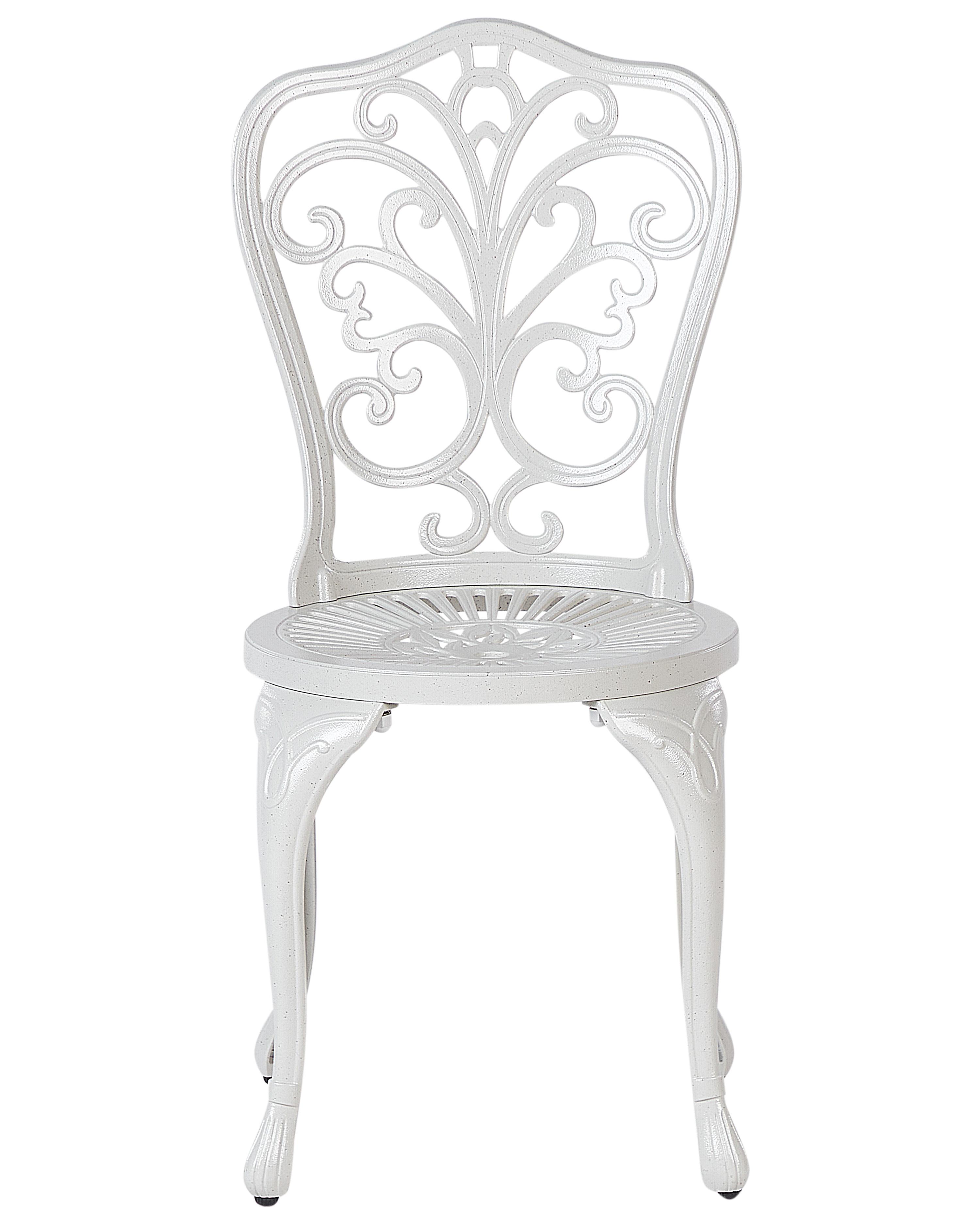 Set van 2 tuinstoelen TRIORA Metaal Gebroken wit