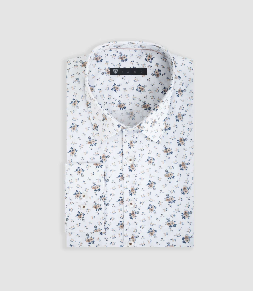 Chemise ville beige 
