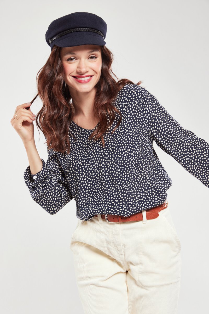 Blouse à pois - cupro