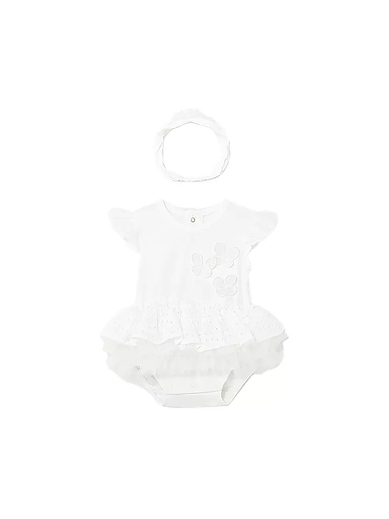 MAYORAL Baby Strampler weiss