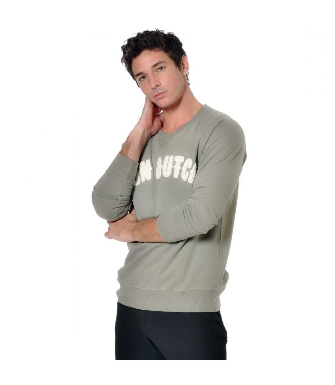 Sweat Von Dutch homme col rond avec lettres en feutrine devant Murray