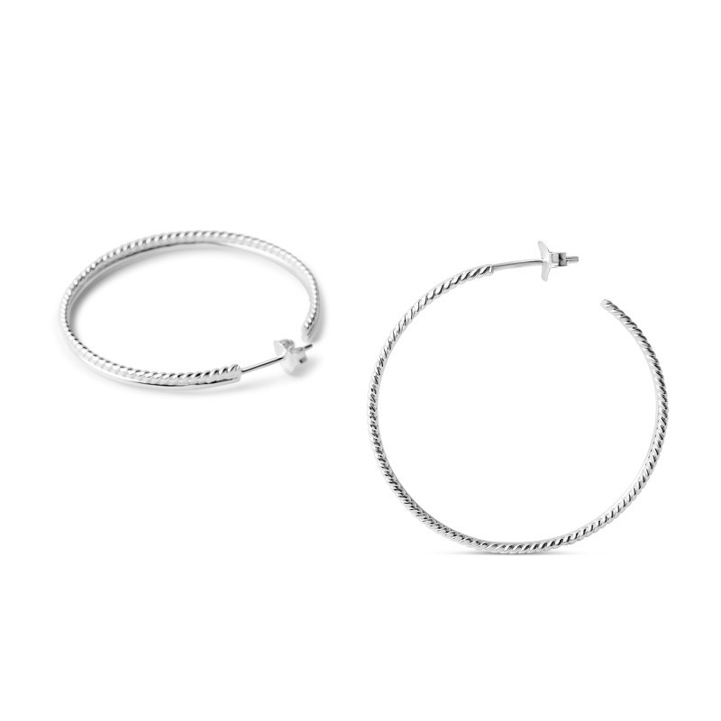 Boucles d'oreilles Torsade 40MM