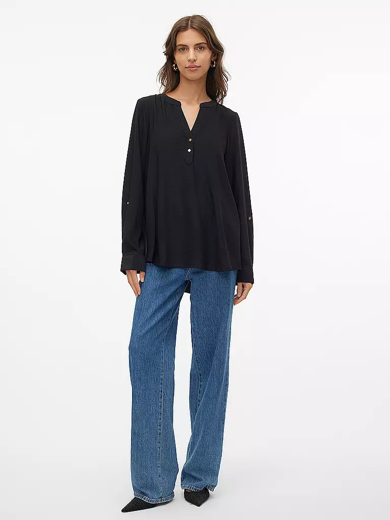 VERO MODA Shirt VMANI  schwarz