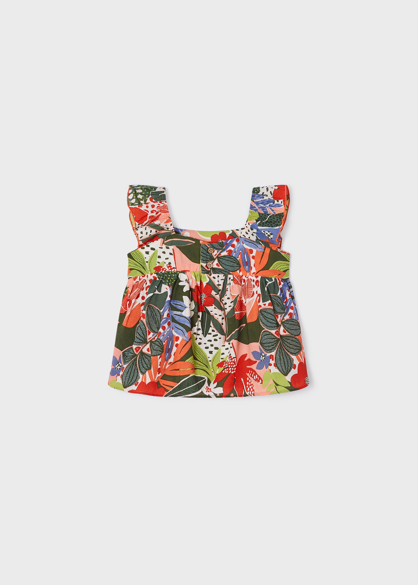 Blusa estampada sem mangas para meninas