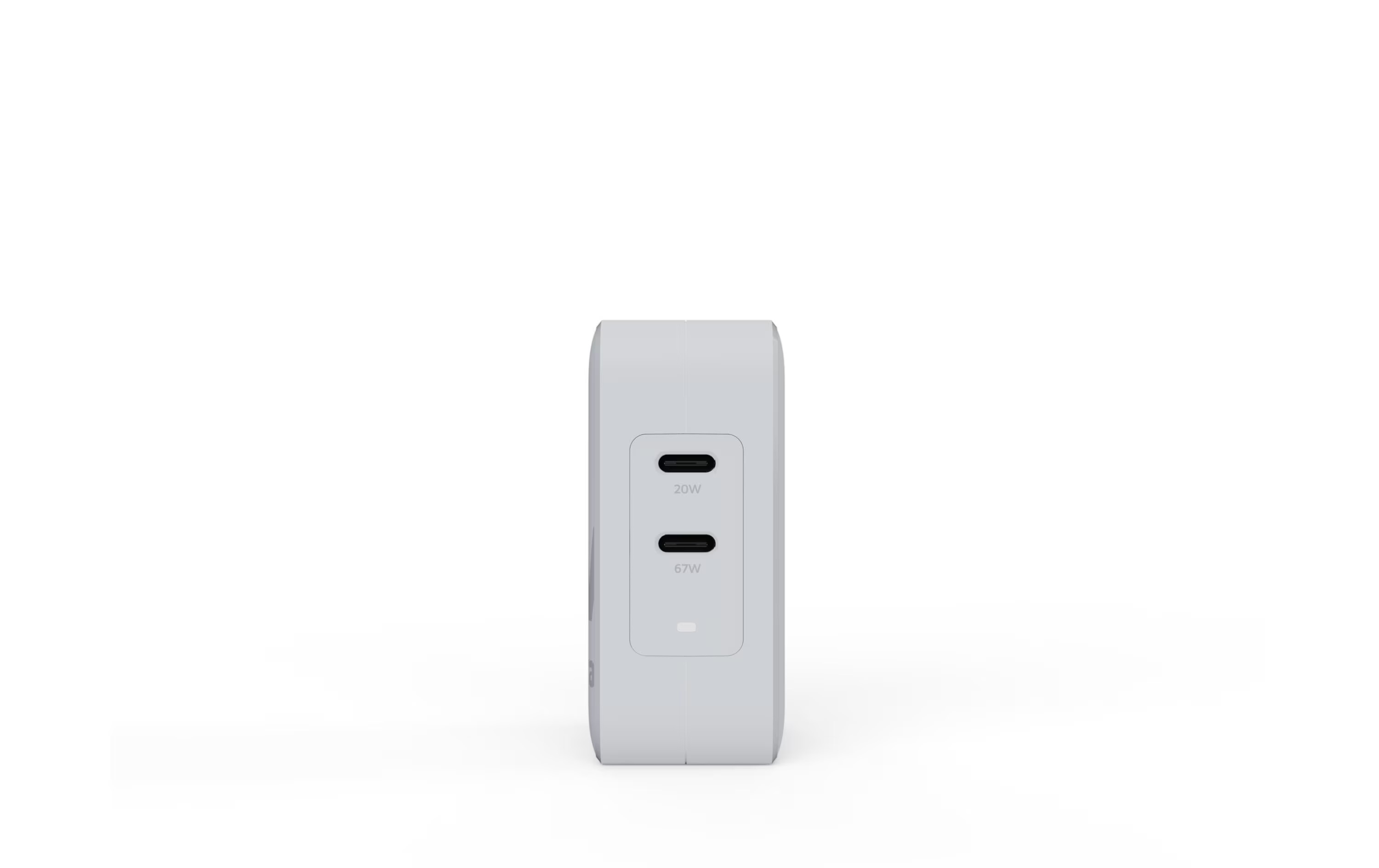 (67W) 2x USB C GaN Ladegerät Netzteil Power Delivery   100W 2m USB C auf USB C Ladekabel (XVC2067) - Weiss