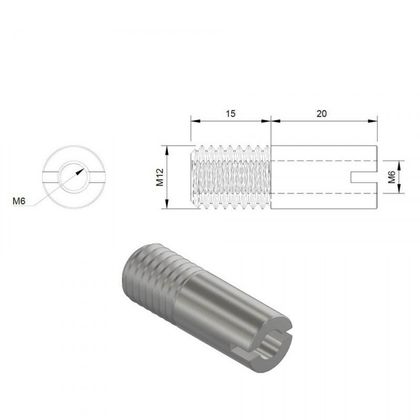 Adaptateur Highsider de guidon pour BMW R NINE T (La paire) - Gris