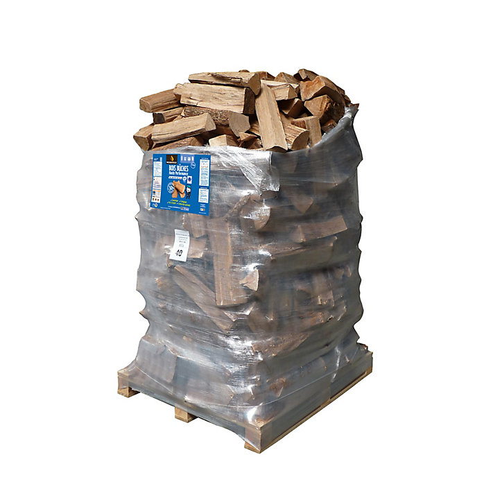 Bois de chauffage bûche de 40 cm 2m3 / 2 m3 Woodstock - Prêt à l'emploi