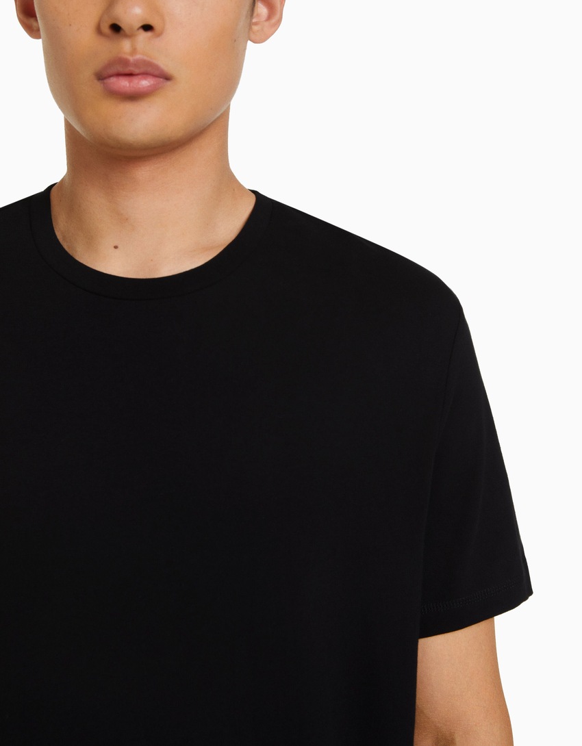 Camiseta de manga curta com modelagem regular
