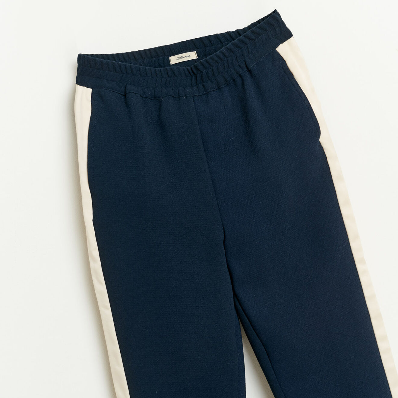 Bellerose Pantalon droit Adison bleu marine