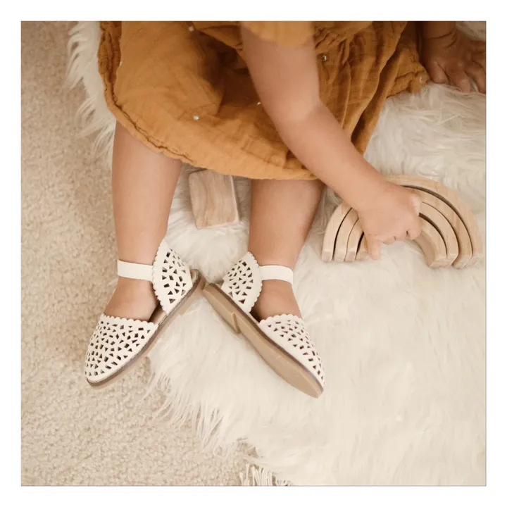 Consciously Baby Sandales Ajourées Cuir | Blanc