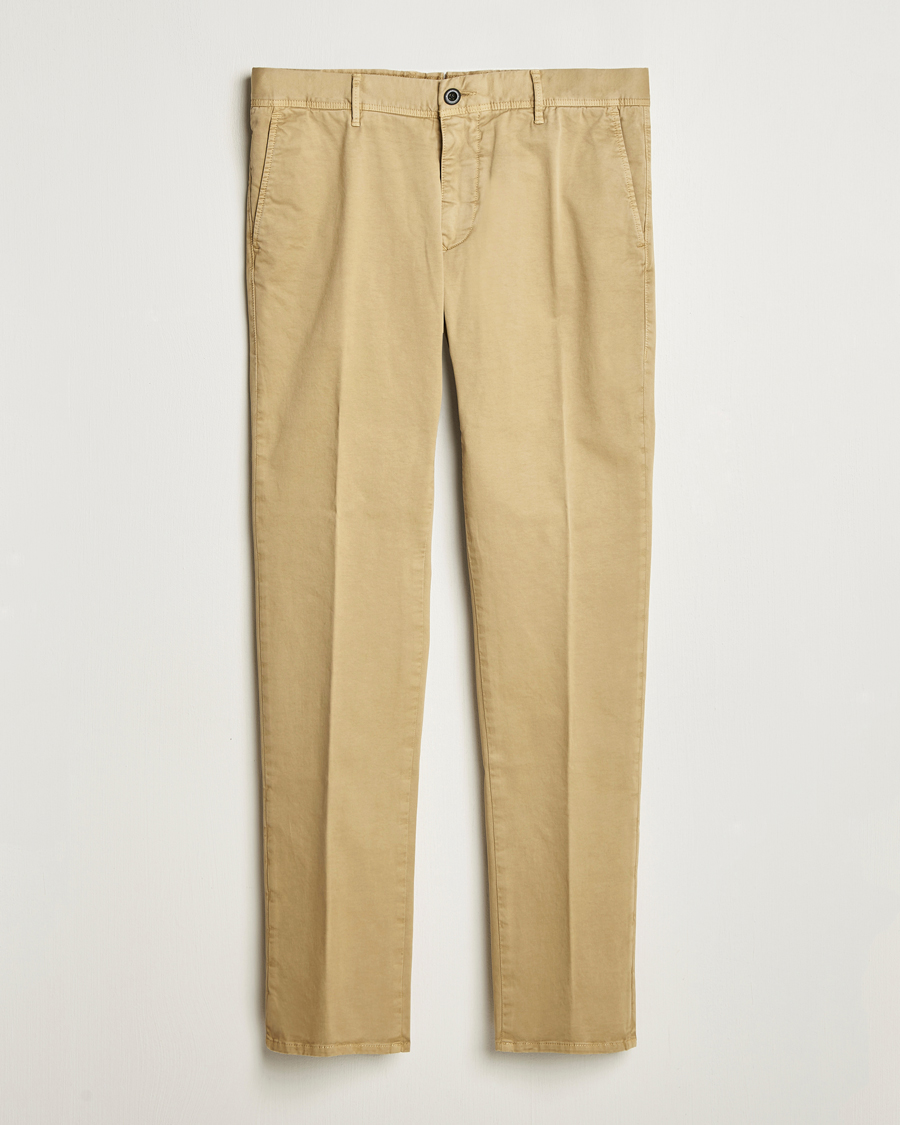 Incotex Slim Fit Garment Dyed Slacks Beige