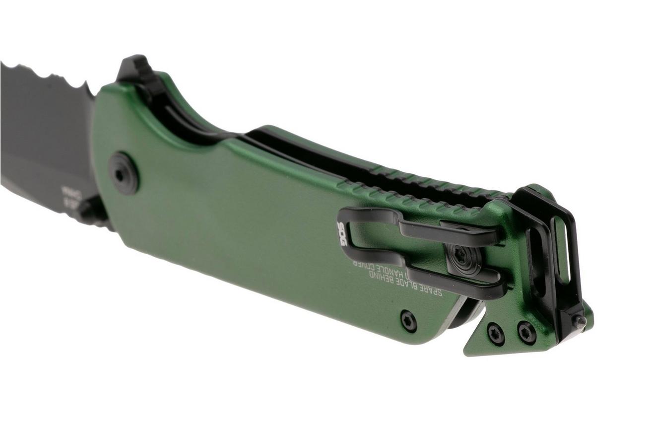 SOG Escape ATK 2.0 11-52-01-43, Titanium Nitride AUS-8, Olive Drab Aluminum zakmes
