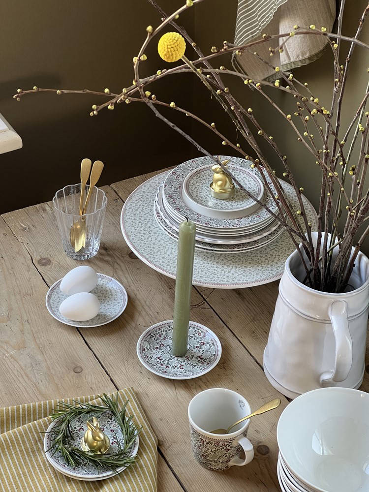 Laura Ashley Set van 2 gebaksborden 20cm in giftbox Wild Clematis Collectables